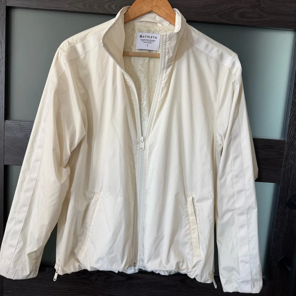 Athleta | Sightseer Lace Jacket, Magnolia White S